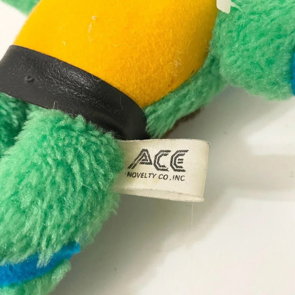 Vintage 1989 Leonardo  TMNT Leo Plush Doll ACE Novelty 9 Inch Mirage Flaws - Picture 8 of 16
